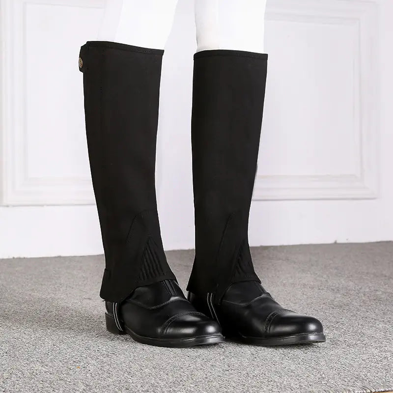 Equestrian Riding Leggings with Knee Pads and Boots