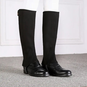Equestrian Riding Leggings with Knee Pads and Boots